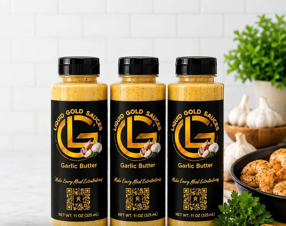 (3) Pack Liquid Gold Sauces