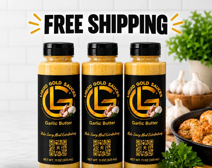 (3) Pack Liquid Gold Sauces
