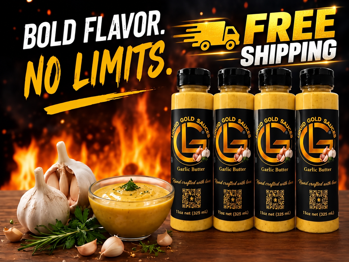 (4) Pack Liquid Gold Sauces