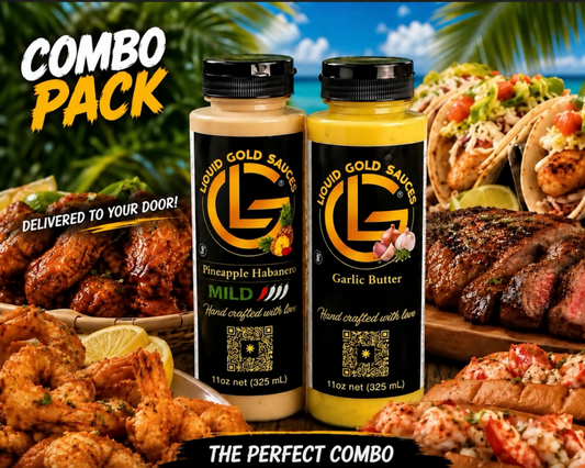 (Combo Pack) Garlic Sauce  & Pineapple Mild Habanero Sauce