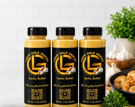 (3) Pack Liquid Gold Sauces