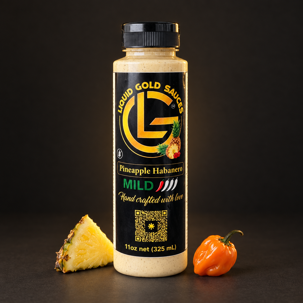 Liquid Gold Pineapple Mild Habanero – Sweet Heat Done Right!
