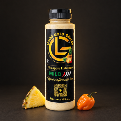 Liquid Gold Pineapple Mild Habanero – Sweet Heat Done Right!